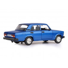 Машина "АВТОПАНОРАМА" ВАЗ 2107, 1/24, синий, инерция, в/к 24,5*12,5*10,5 см