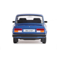 Машина "АВТОПАНОРАМА" ВАЗ 2107, 1/24, синий, инерция, в/к 24,5*12,5*10,5 см
