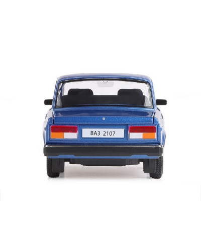 Машина "АВТОПАНОРАМА" ВАЗ 2107, 1/24, синий, инерция, в/к 24,5*12,5*10,5 см