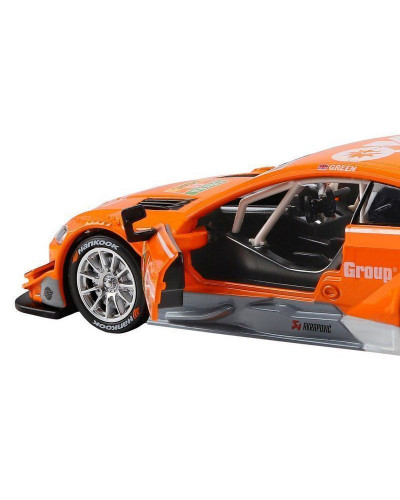 Машина "АВТОПАНОРАМА" Audi RS 5 DTM,оранжевый, 1/32, свет, звук, инерция, в/к 17,5*13,5*9 см