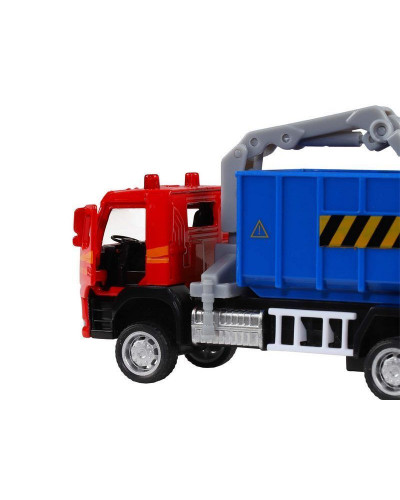 Машина "АВТОПАНОРАМА" VOLVO FM "Мусоровоз", синий, 1/72, инерция, в/к 17,5*13*6,5 см