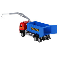 Машина "АВТОПАНОРАМА" VOLVO FM "Мусоровоз", синий, 1/72, инерция, в/к 17,5*13*6,5 см