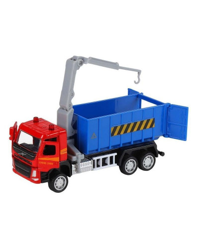 Машина "АВТОПАНОРАМА" VOLVO FM "Мусоровоз", синий, 1/72, инерция, в/к 17,5*13*6,5 см