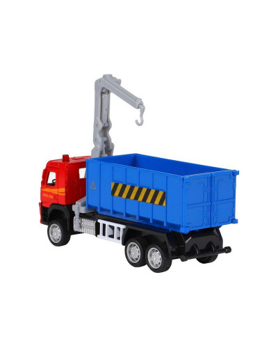Машина "АВТОПАНОРАМА" VOLVO FM "Мусоровоз", синий, 1/72, инерция, в/к 17,5*13*6,5 см