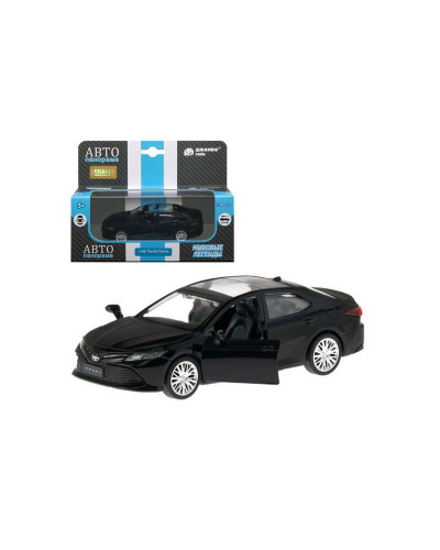 Машина "АВТОПАНОРАМА" Toyota Camry, черный, 1/43, откр. двери, инерция, в/к 17,5*12,5*6,5 см