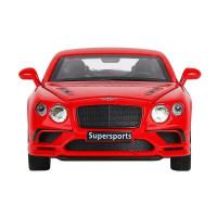 Машина "АВТОПАНОРАМА" Bentley Continental GT Supersports, красный, 1/32, в/к 17,5*12,5*6,5 см