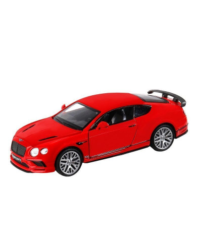Машина "АВТОПАНОРАМА" Bentley Continental GT Supersports, красный, 1/32, в/к 17,5*12,5*6,5 см