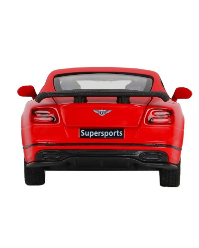 Машина "АВТОПАНОРАМА" Bentley Continental GT Supersports, красный, 1/32, в/к 17,5*12,5*6,5 см