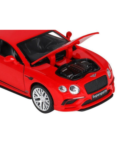 Машина "АВТОПАНОРАМА" Bentley Continental GT Supersports, красный, 1/32, в/к 17,5*12,5*6,5 см