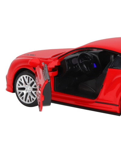 Машина "АВТОПАНОРАМА" Bentley Continental GT Supersports, красный, 1/32, в/к 17,5*12,5*6,5 см