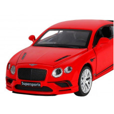 Машина "АВТОПАНОРАМА" Bentley Continental GT Supersports, красный, 1/32, в/к 17,5*12,5*6,5 см