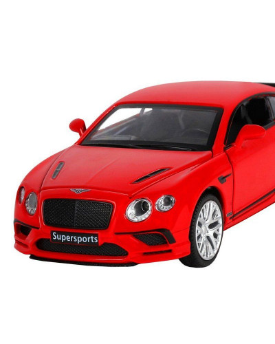 Машина "АВТОПАНОРАМА" Bentley Continental GT Supersports, красный, 1/32, в/к 17,5*12,5*6,5 см