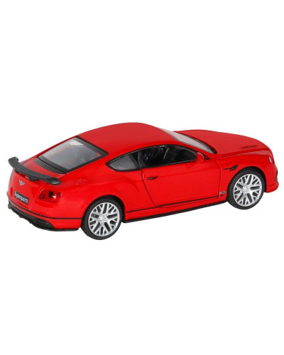 Машина "АВТОПАНОРАМА" Bentley Continental GT Supersports, красный, 1/32, в/к 17,5*12,5*6,5 см