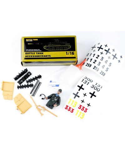 Набор наклеек и аксессуаров для танка King Tiger (Porsche), неокрашен