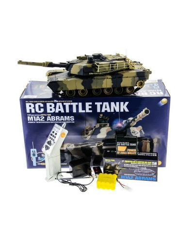 Р/У танк Heng Long 1/24 Battle M1A1 ABRAMS, стреляет шариками, RTR