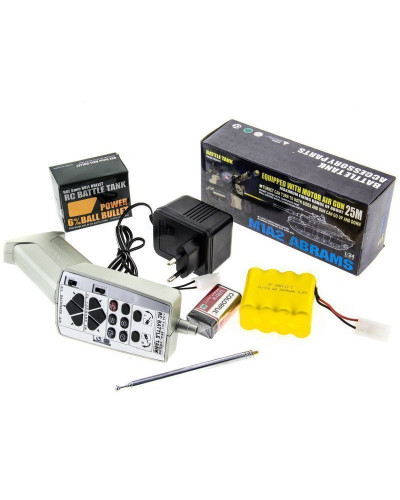 Р/У танк Heng Long 1/24 Battle M1A1 ABRAMS, стреляет шариками, RTR