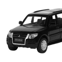 Машина "АВТОПАНОРАМА" Mitsubishi Pajero 4WD Tubro, черный, 1/43, инерция, в/к 17,5*12,5*6,5 см