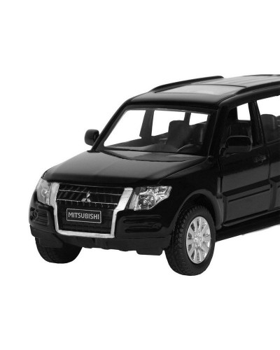 Машина "АВТОПАНОРАМА" Mitsubishi Pajero 4WD Tubro, черный, 1/43, инерция, в/к 17,5*12,5*6,5 см
