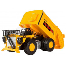 Машина "АВТОПАНОРАМА" КАРЬЕРНЫЙ МУСОРОВОЗ, желтый, 1/50, свет, звук, в/к 25*10*13 см