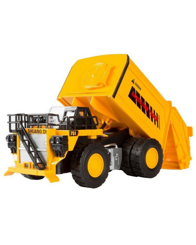 Машина "АВТОПАНОРАМА" КАРЬЕРНЫЙ МУСОРОВОЗ, желтый, 1/50, свет, звук, в/к 25*10*13 см