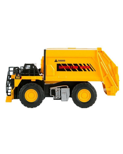 Машина "АВТОПАНОРАМА" КАРЬЕРНЫЙ МУСОРОВОЗ, желтый, 1/50, свет, звук, в/к 25*10*13 см