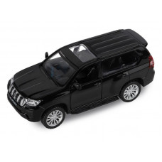 Машина "АВТОПАНОРАМА" Land Cruiser Prado, черный, 1/42, инерция, в/к 17,5*12,5*6,5 см