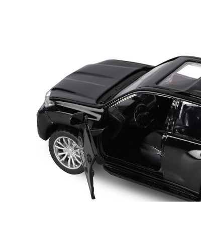 Машина "АВТОПАНОРАМА" Land Cruiser Prado, черный, 1/42, инерция, в/к 17,5*12,5*6,5 см