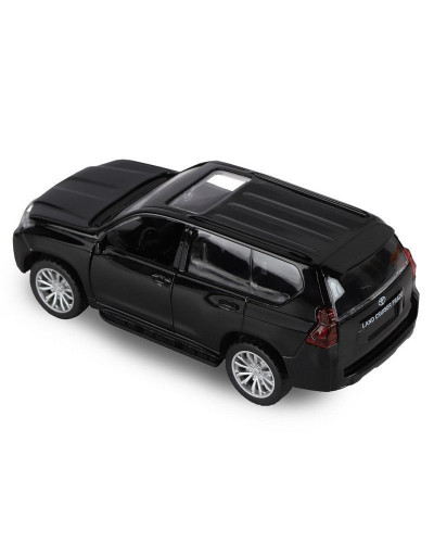 Машина "АВТОПАНОРАМА" Land Cruiser Prado, черный, 1/42, инерция, в/к 17,5*12,5*6,5 см