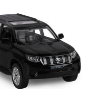 Машина "АВТОПАНОРАМА" Land Cruiser Prado, черный, 1/42, инерция, в/к 17,5*12,5*6,5 см