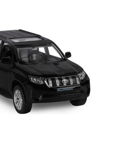 Машина "АВТОПАНОРАМА" Land Cruiser Prado, черный, 1/42, инерция, в/к 17,5*12,5*6,5 см