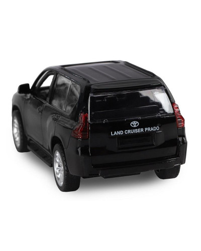 Машина "АВТОПАНОРАМА" Land Cruiser Prado, черный, 1/42, инерция, в/к 17,5*12,5*6,5 см