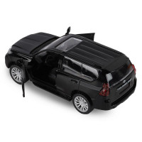 Машина "АВТОПАНОРАМА" Land Cruiser Prado, черный, 1/42, инерция, в/к 17,5*12,5*6,5 см