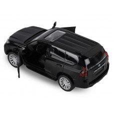 Машина "АВТОПАНОРАМА" Land Cruiser Prado, черный, 1/42, инерция, в/к 17,5*12,5*6,5 см