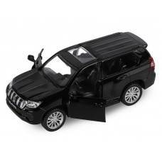 Машина "АВТОПАНОРАМА" Land Cruiser Prado, черный, 1/42, инерция, в/к 17,5*12,5*6,5 см