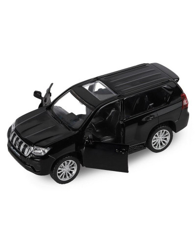 Машина "АВТОПАНОРАМА" Land Cruiser Prado, черный, 1/42, инерция, в/к 17,5*12,5*6,5 см