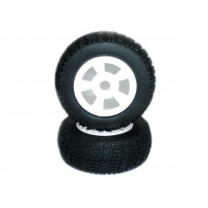 Колеса в сборе, белые диски для Himoto E8SCL, 2шт.