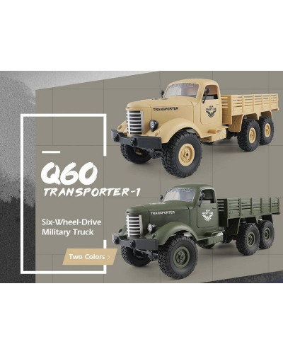 Радиоуправляемая машина JJRC Q60 Transporter (зеленый) 6WD 2.4G 1/16 RTR