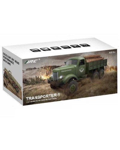 Радиоуправляемая машина JJRC Q60 Transporter (зеленый) 6WD 2.4G 1/16 RTR