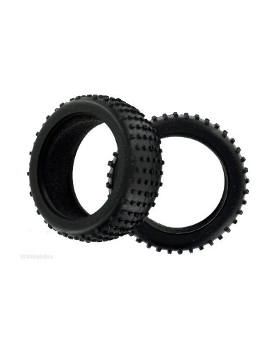 Задние шины со вставками для багги Himoto 1/16, 2шт.
