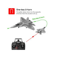 Радиоуправляемый самолет Volantex RC F22 400мм 2.4G 4ch LiPo RTF with Gyro