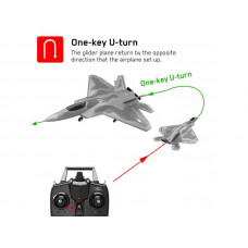 Радиоуправляемый самолет Volantex RC F22 400мм 2.4G 4ch LiPo RTF with Gyro
