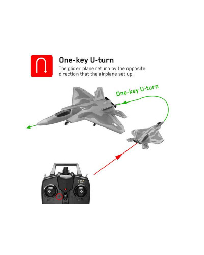 Радиоуправляемый самолет Volantex RC F22 400мм 2.4G 4ch LiPo RTF with Gyro