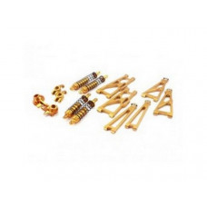 Комплект алюминиевого тюнинга для Himoto E10MT/L, E10XT/L золотой