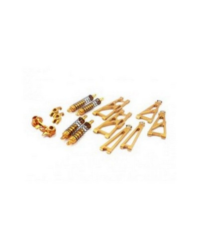 Комплект алюминиевого тюнинга для Himoto E10MT/L, E10XT/L золотой