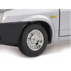 Машина "АВТОПАНОРАМА" ВАЗ 21099, 1/22, серебряный, инерция,  в/к 24,5*12,5*10,5 см