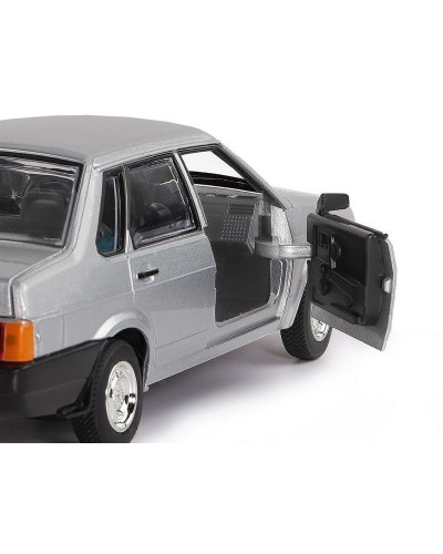 Машина "АВТОПАНОРАМА" ВАЗ 21099, 1/22, серебряный, инерция,  в/к 24,5*12,5*10,5 см