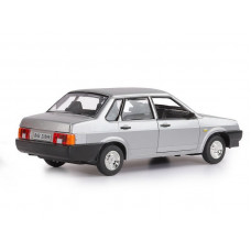 Машина "АВТОПАНОРАМА" ВАЗ 21099, 1/22, серебряный, инерция,  в/к 24,5*12,5*10,5 см