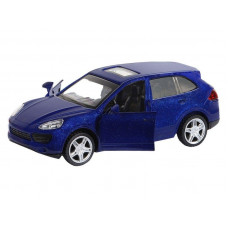 Машина "АВТОПАНОРАМА" Porsche Cayenne S, синий перламутр, 1/43, инерция, в/к 17,5*12,5*6,5 см