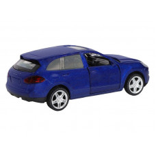 Машина "АВТОПАНОРАМА" Porsche Cayenne S, синий перламутр, 1/43, инерция, в/к 17,5*12,5*6,5 см