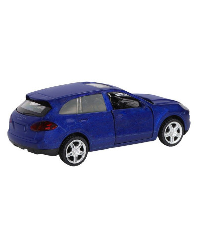 Машина "АВТОПАНОРАМА" Porsche Cayenne S, синий перламутр, 1/43, инерция, в/к 17,5*12,5*6,5 см
